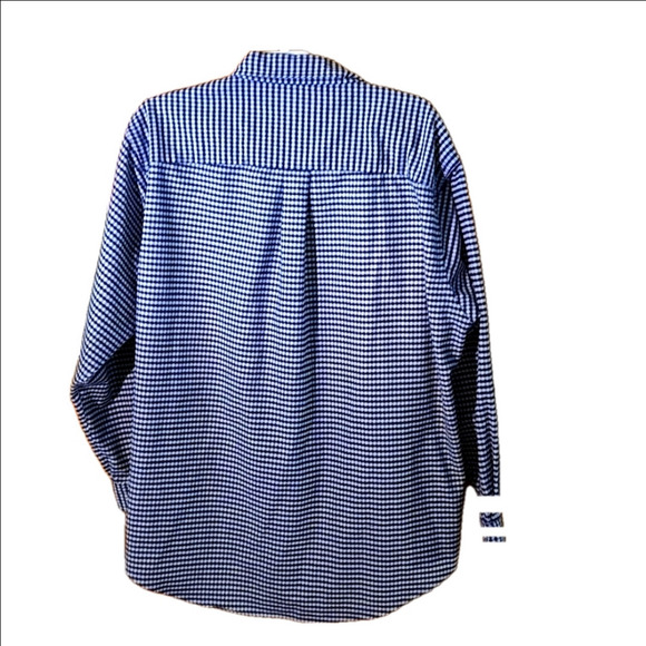 Abercrombie & Fitch "The Big Shirt: Hi-Low Hem Houndstooth pattern Men size L - Picture 4 of 12